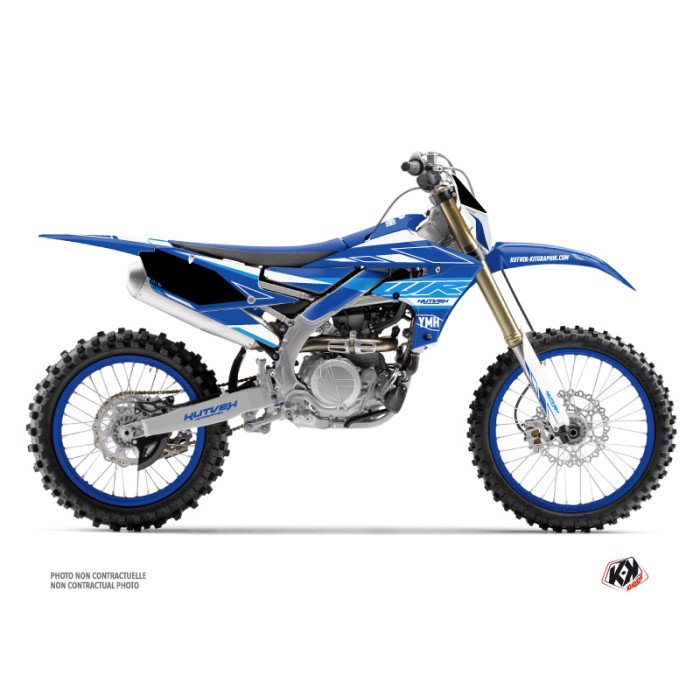 Kit Deco Moto Cross Outline Yamaha 250 WRF Bleu