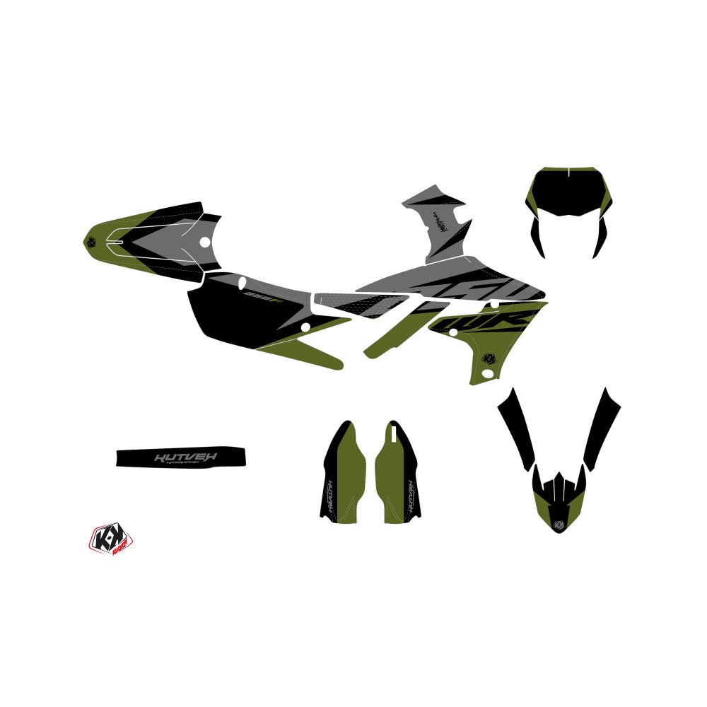 Kit Deco Moto Cross Skew Yamaha 250 WRF Kaki