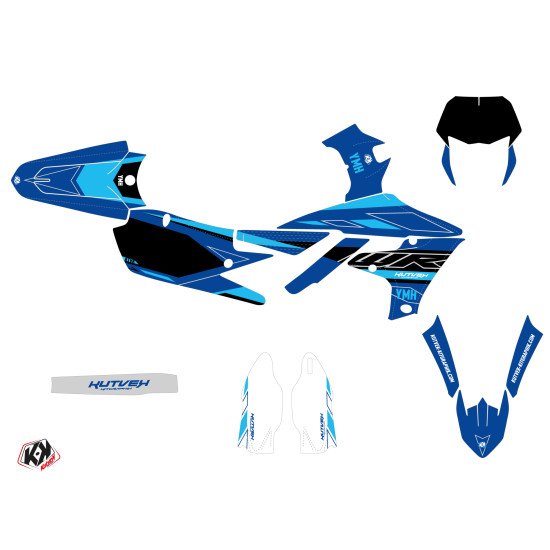 Kit Deco Moto Cross Outline Yamaha 250 WRF Cyan