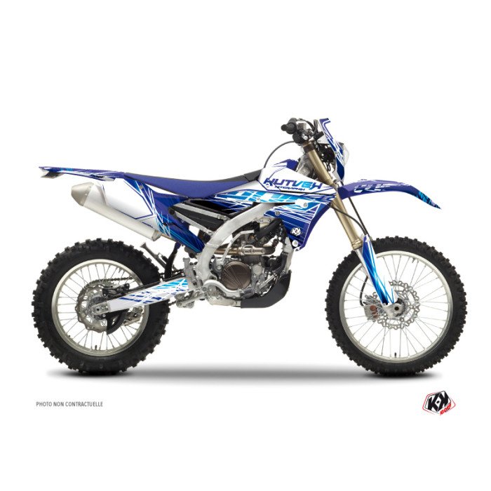 Kit Deco Moto Cross Eraser Yamaha 250 WRF Bleu