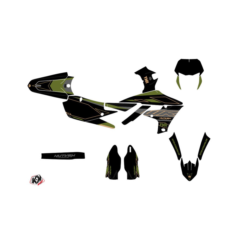 Kit Deco Moto Cross Outline Yamaha 250 WRF Kaki
