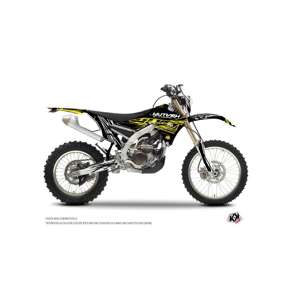 Kit Deco Moto Cross Eraser Fluo Yamaha 250 WRF Jaune