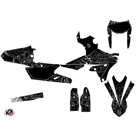 Kit Deco Moto Cross Zombies Dark Yamaha 250 WRF Noir