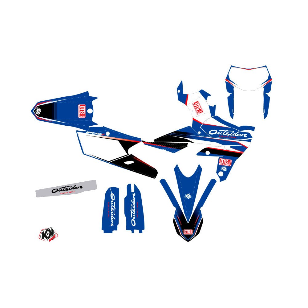 Kit Deco Moto Cross Replica Outsiders OTS Yamaha 450 WRF 2018