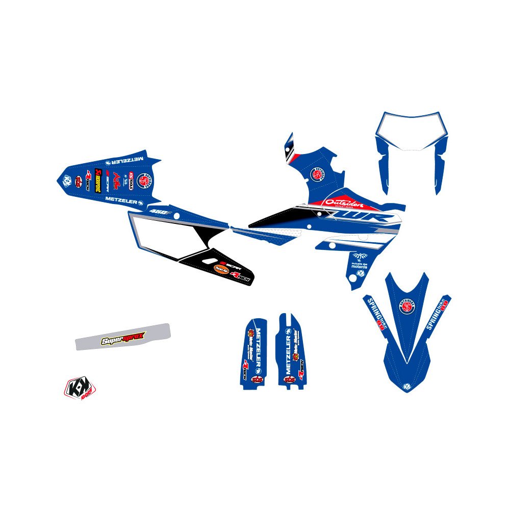 Kit Deco Moto Cross Replica Team Outsiders Yamaha 450 WRF 2018