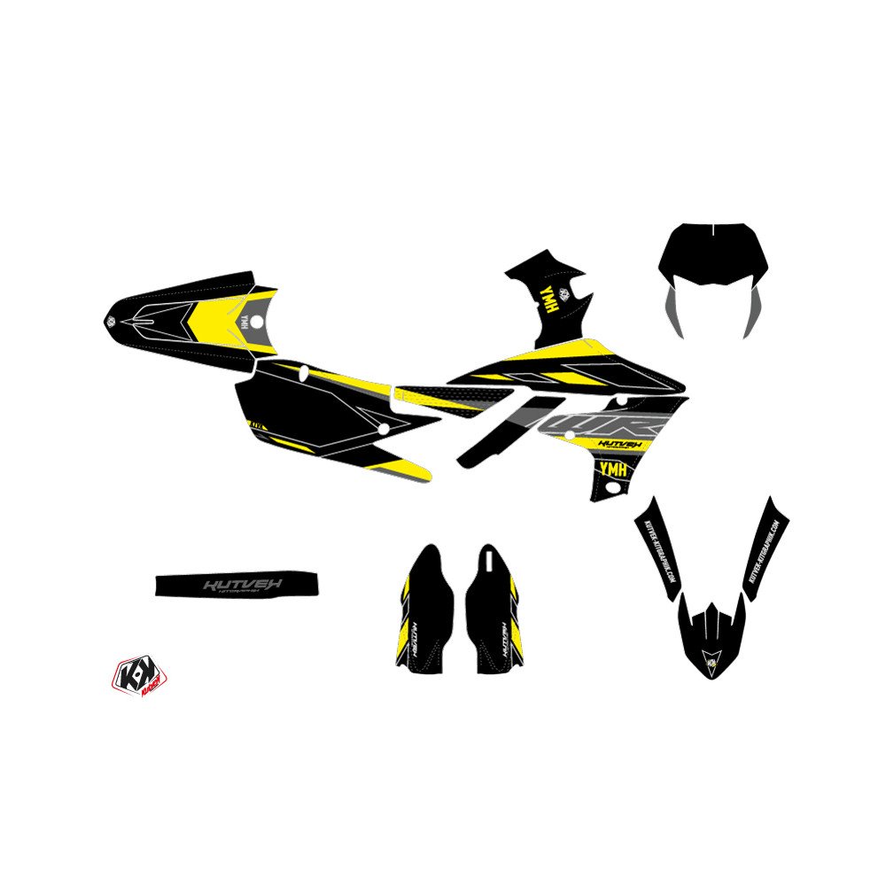 Kit Deco Moto Cross Outline Yamaha 450 WRF Jaune