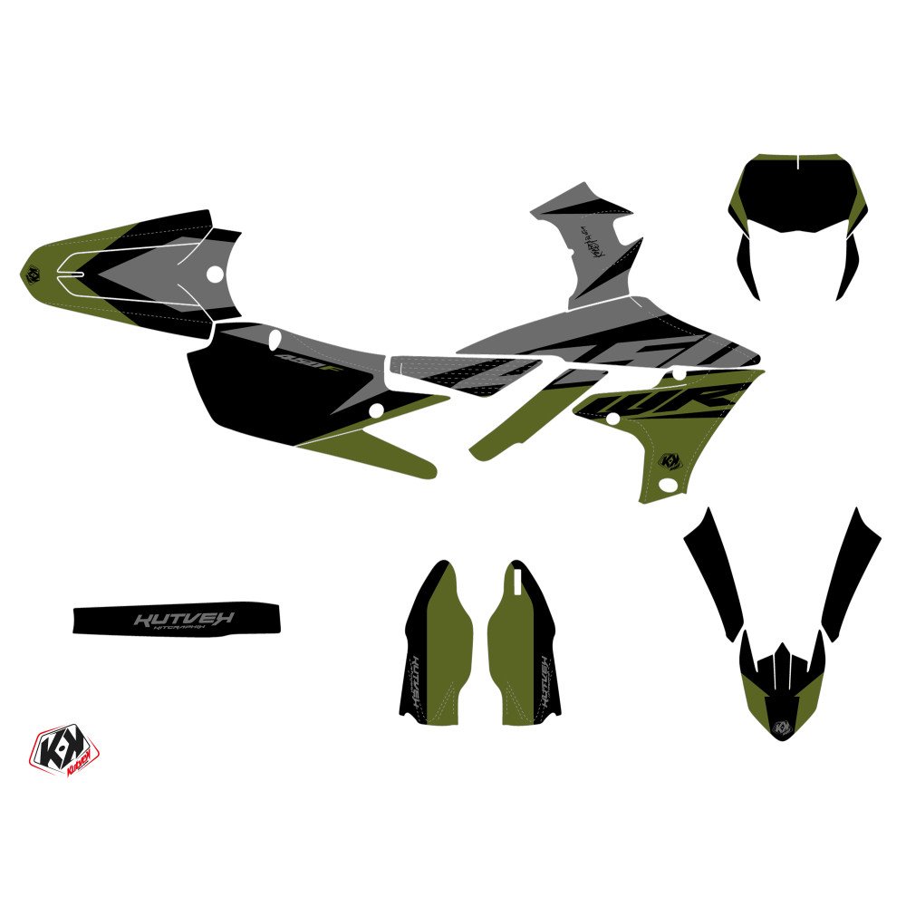 Kit Deco Moto Cross Skew Yamaha 450 WRF Kaki