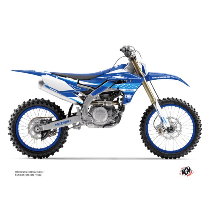 Kit Deco Moto Cross Outline Yamaha 450 WRF Bleu
