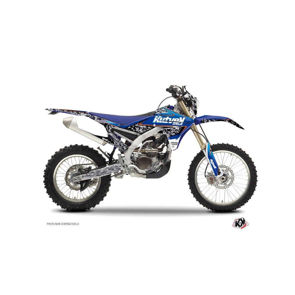 Kit Deco Moto Cross Predator Yamaha 450 WRF Noir Bleu