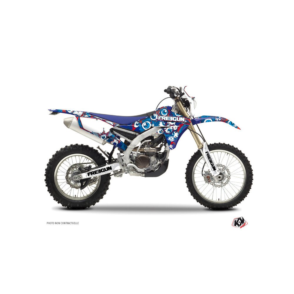 Kit Deco Moto Cross Freegun Eyed Yamaha 450 WRF Rouge