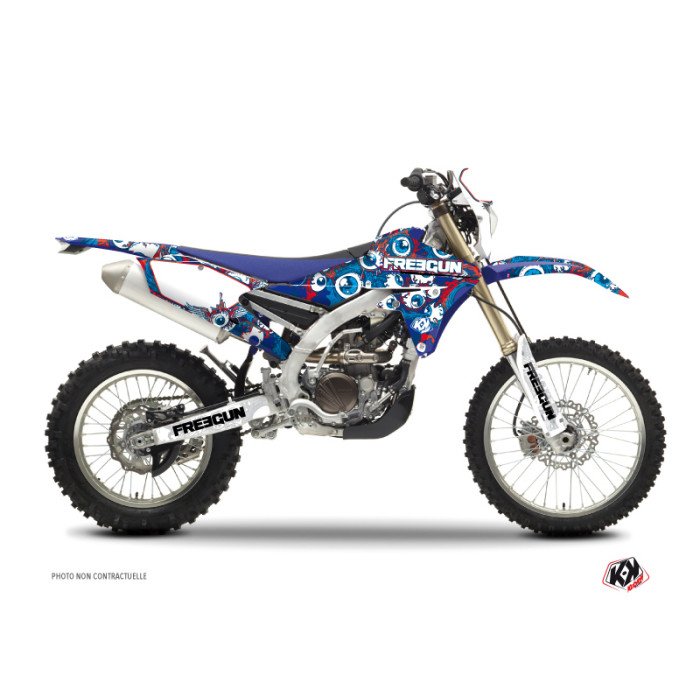 Kit Deco Moto Cross Freegun Eyed Yamaha 450 WRF Rouge