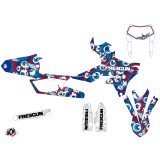 Kit Deco Moto Cross Freegun Eyed Yamaha 450 WRF Rouge