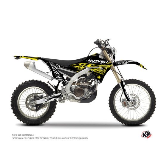 Kit Deco Moto Cross Eraser Fluo Yamaha 450 WRF Jaune