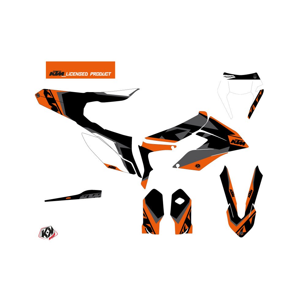 Kit Deco Moto Cross Gravity KTM 250 FREERIDE Orange