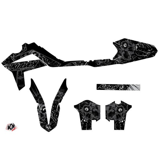 Kit Deco Moto Cross Zombies Dark GASGAS 125 EC Noir