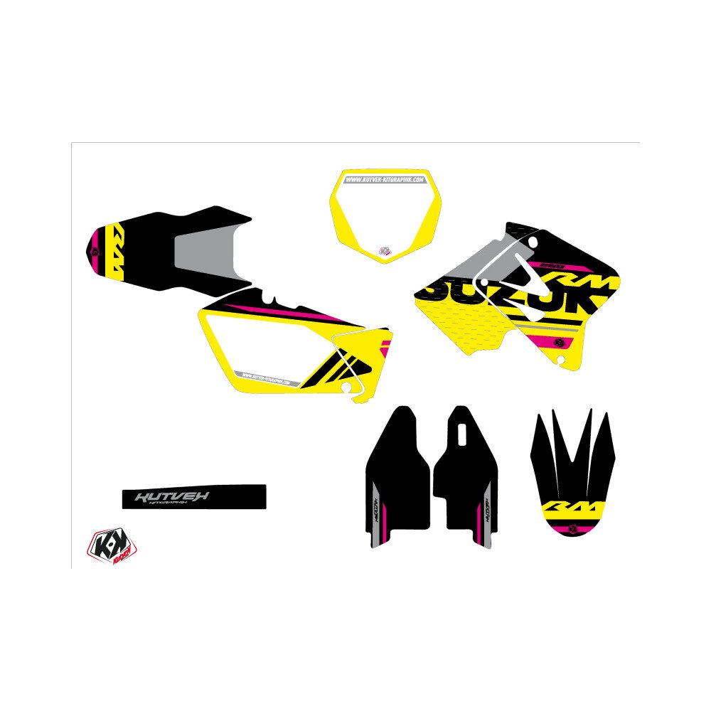 Kit Deco Moto Cross Grade Suzuki 250 RM Rose