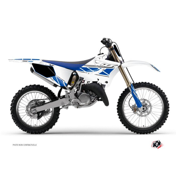 Kit Deco Moto Cross Replica Yamaha 125 YZ Blanc Bleu