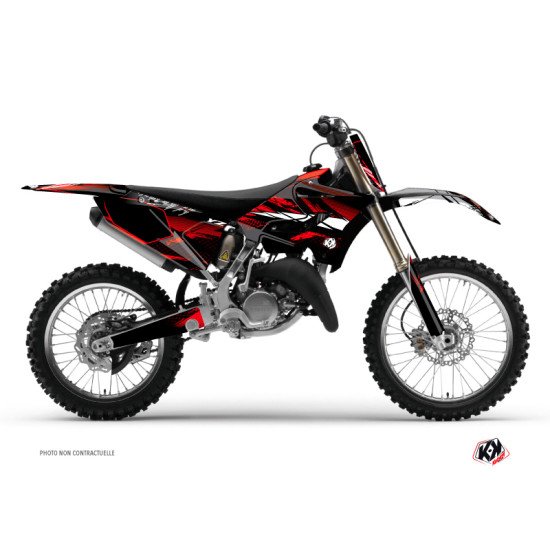 Kit Deco Moto Cross Techno Yamaha 125 YZ Rouge