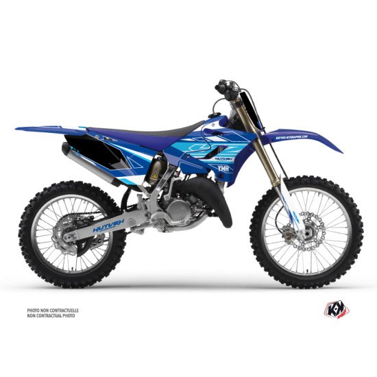 Kit Deco Moto Cross Outline Yamaha 125 YZ Bleu