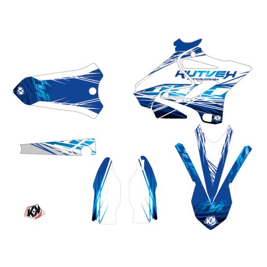 Kit Deco Moto Cross Eraser Yamaha 250 YZ Bleu LIGHT