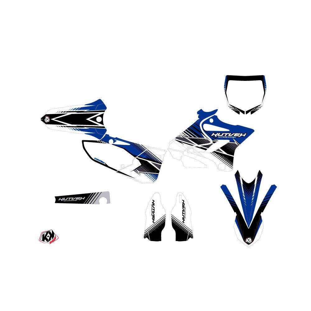 Kit Deco Moto Cross Stripe Yamaha 250 YZ Bleu