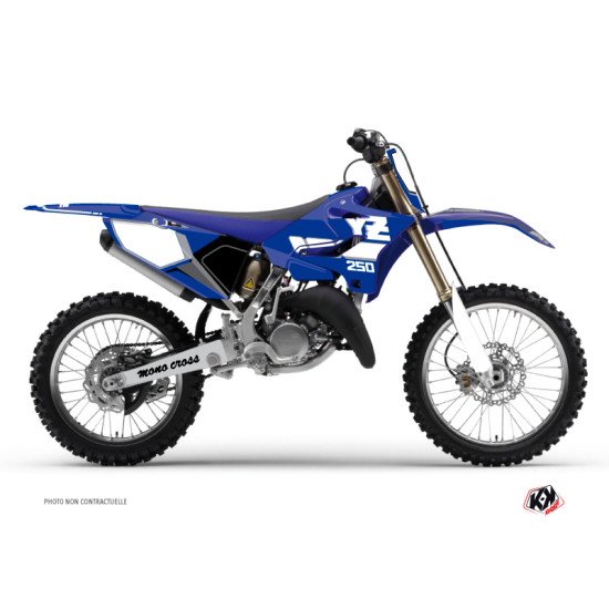 Kit Deco Moto Cross Vintage Yamaha 250 YZ Bleu