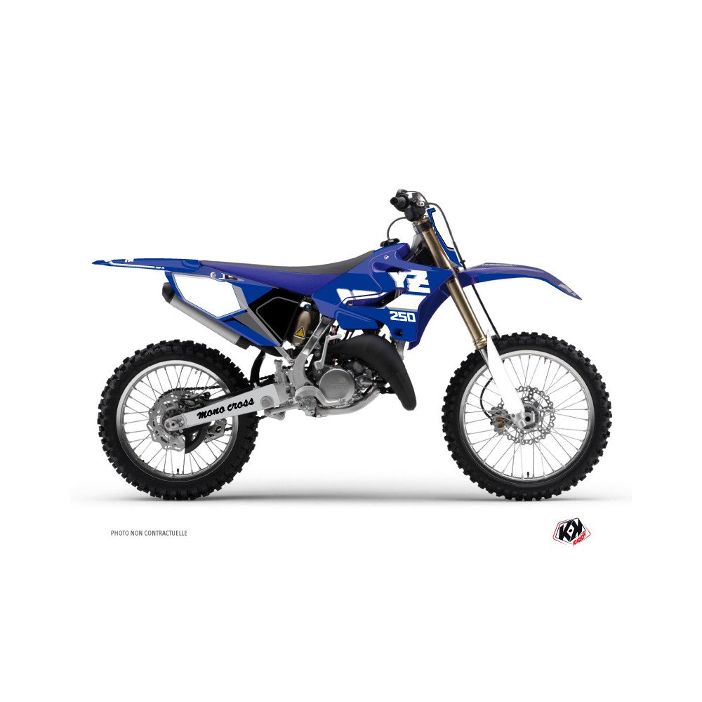 Kit Deco Moto Cross Vintage Yamaha 250 YZ Bleu