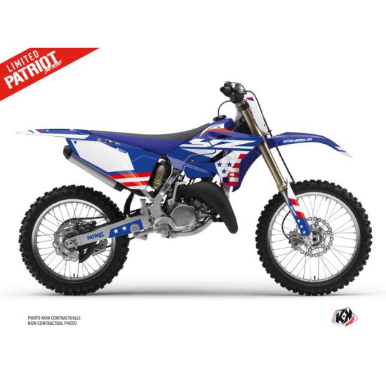 Kit Deco Moto Cross Patriot Yamaha 250 YZ Bleu