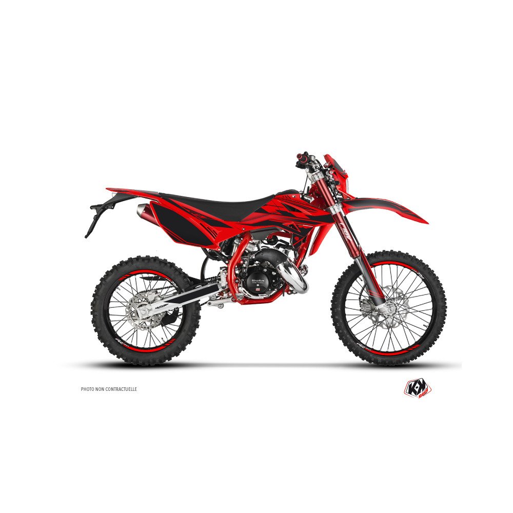 Kit Deco 50cc FIRENZE Beta RR 50 Enduro Rouge Noir