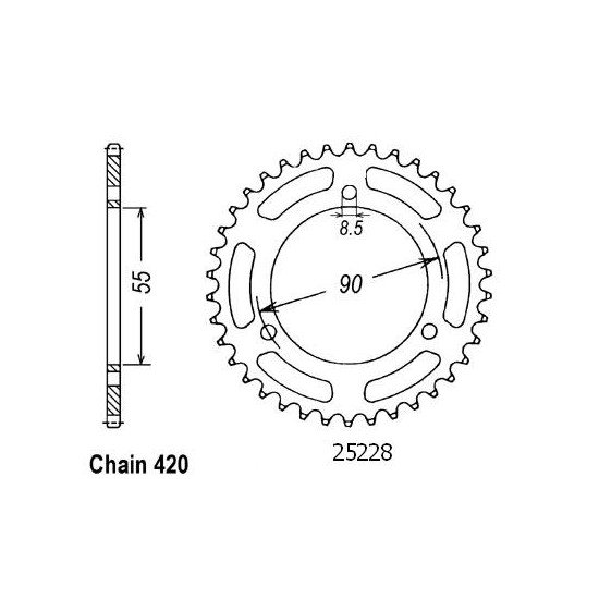 Couronne Rs2 50 Matrix 2003 - 420 - 47 Dents - Similaire JTR5228
