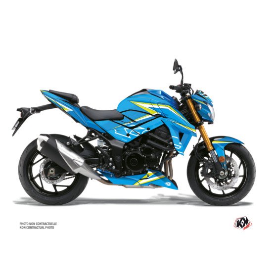 Kit Déco Moto Profil Suzuki GSX-S 750 Bleu (2017-2023)