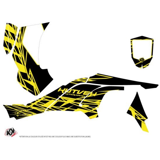 Kit Déco Quad Eraser Fluo Can Am DS 450 Jaune (2008-2015)