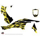 Kit Déco Quad Eraser Fluo Can Am DS 450 Jaune (2008-2015)