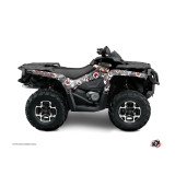 Kit Déco Quad Freegun Eyed Can Am Outlander 500-650-800 MAX Gris Roug