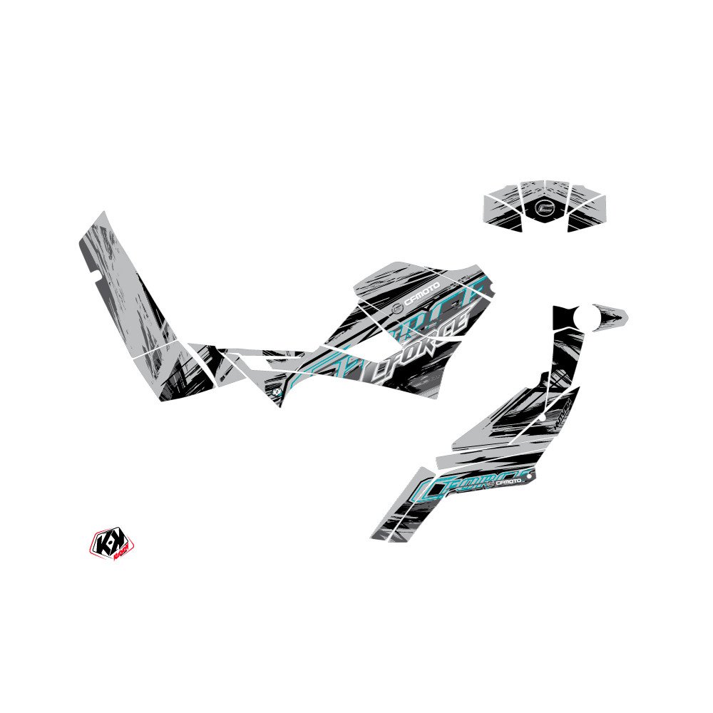 Kit Déco Quad Brush CF MOTO CFORCE 600 Gris (2014-2015)
