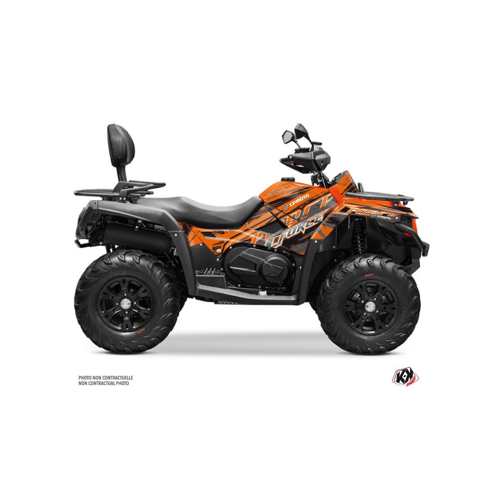 Kit Déco Quad Brush CF MOTO CFORCE 600 Orange (2019-2023)
