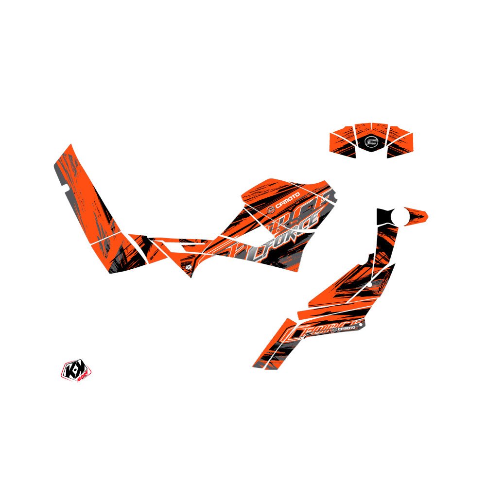 Kit Déco Quad Brush CF MOTO CFORCE 600 Orange (2019-2023)