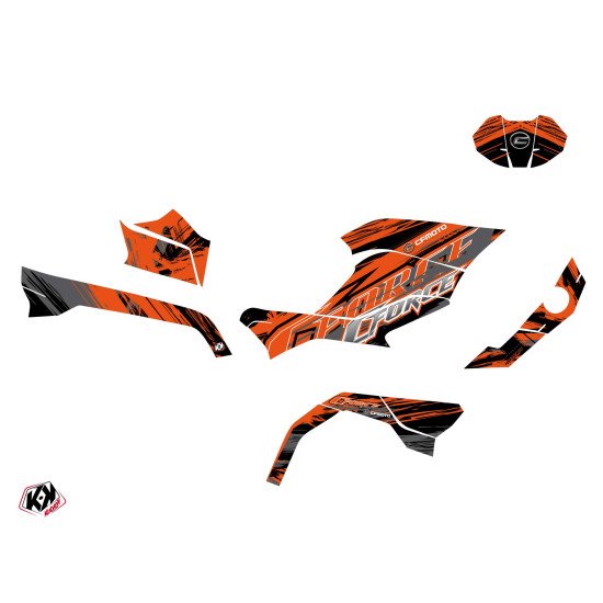 Kit Déco Quad Brush CF MOTO CFORCE 600 Orange (2014-2015)