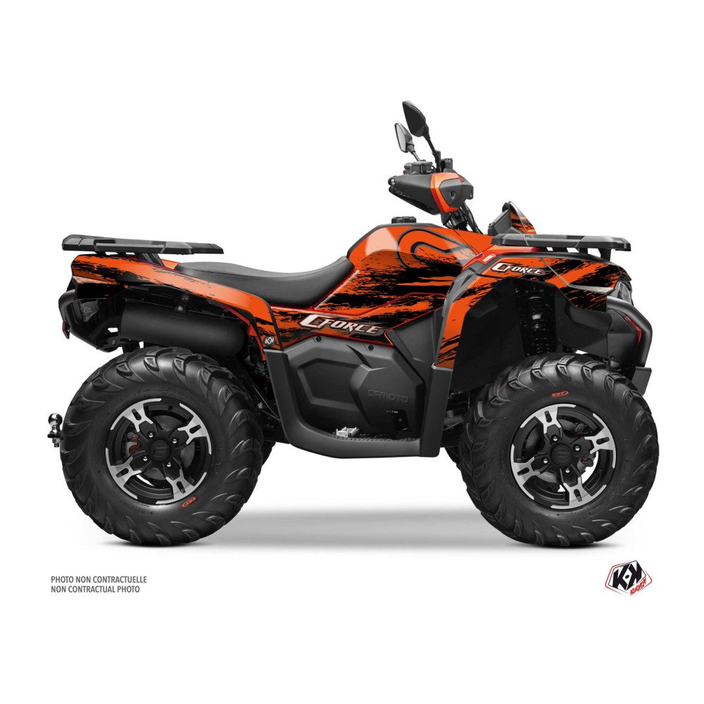 Kit Déco Quad Splatter CF MOTO CFORCE 625 Orange (2020-2023)
