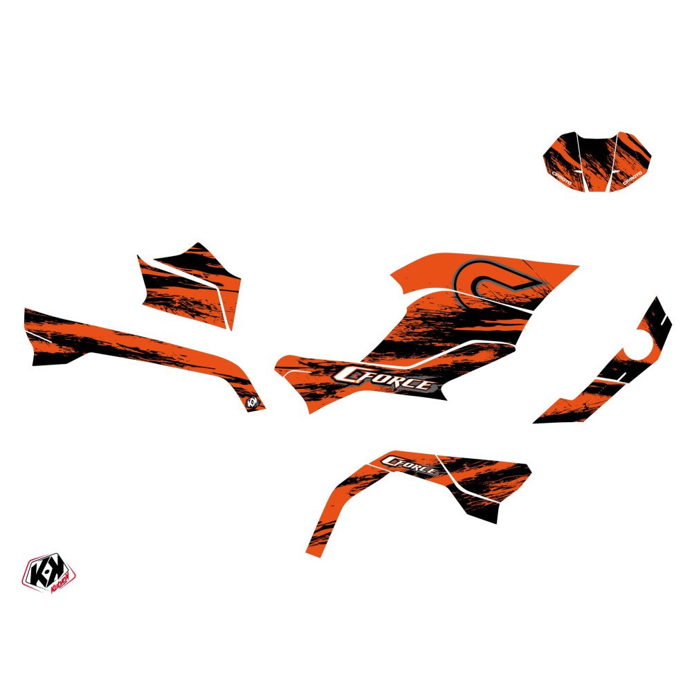 Kit Déco Quad Splatter CF MOTO CFORCE 625 Orange (2020-2023)