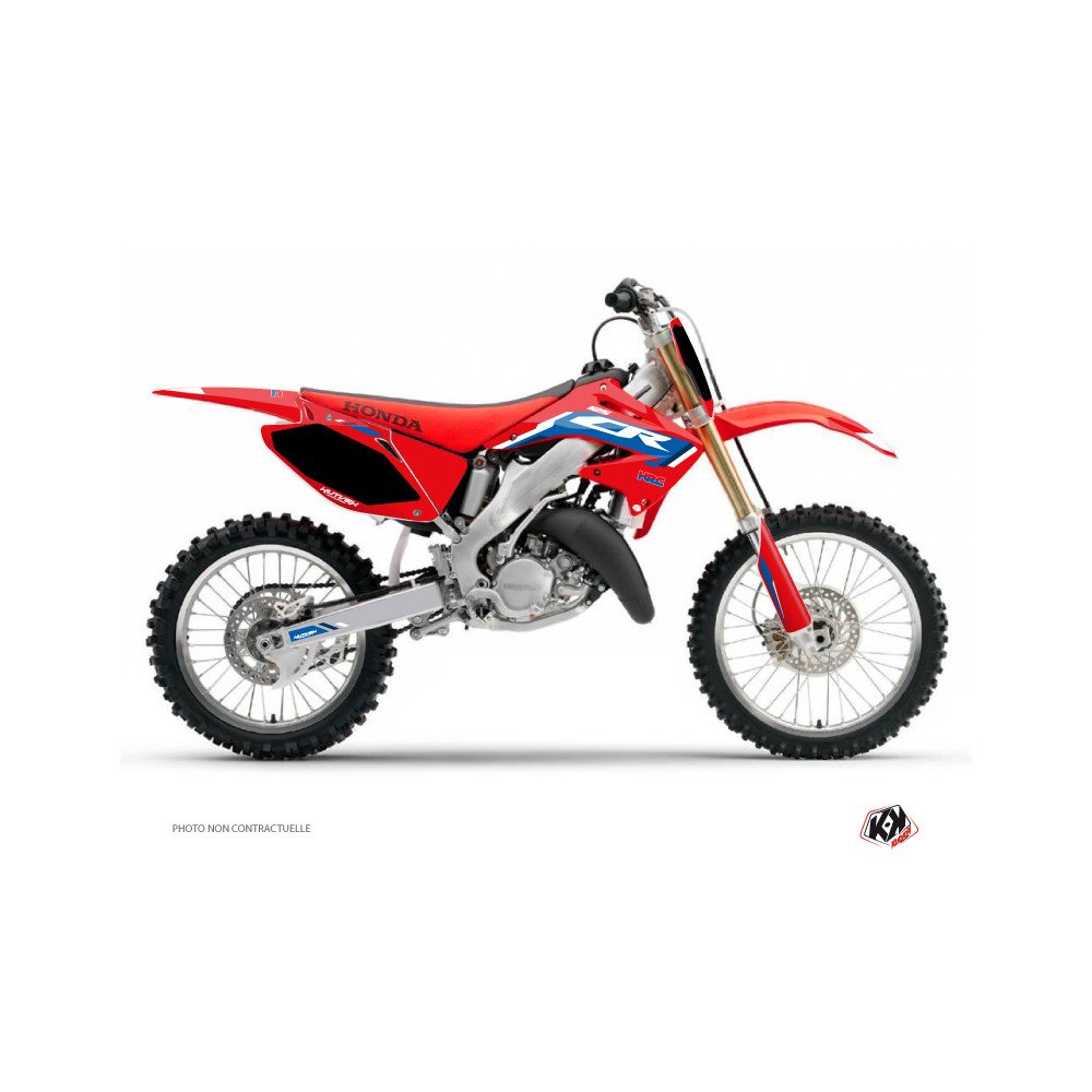 Kit Deco Moto Cross Works Honda 125 CR Bleu