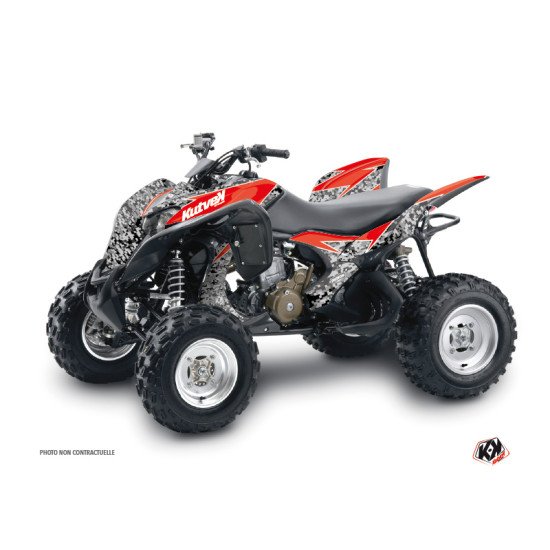 Kit Déco Quad Predator Honda 700 TRX Noir Rouge (2007-2017)