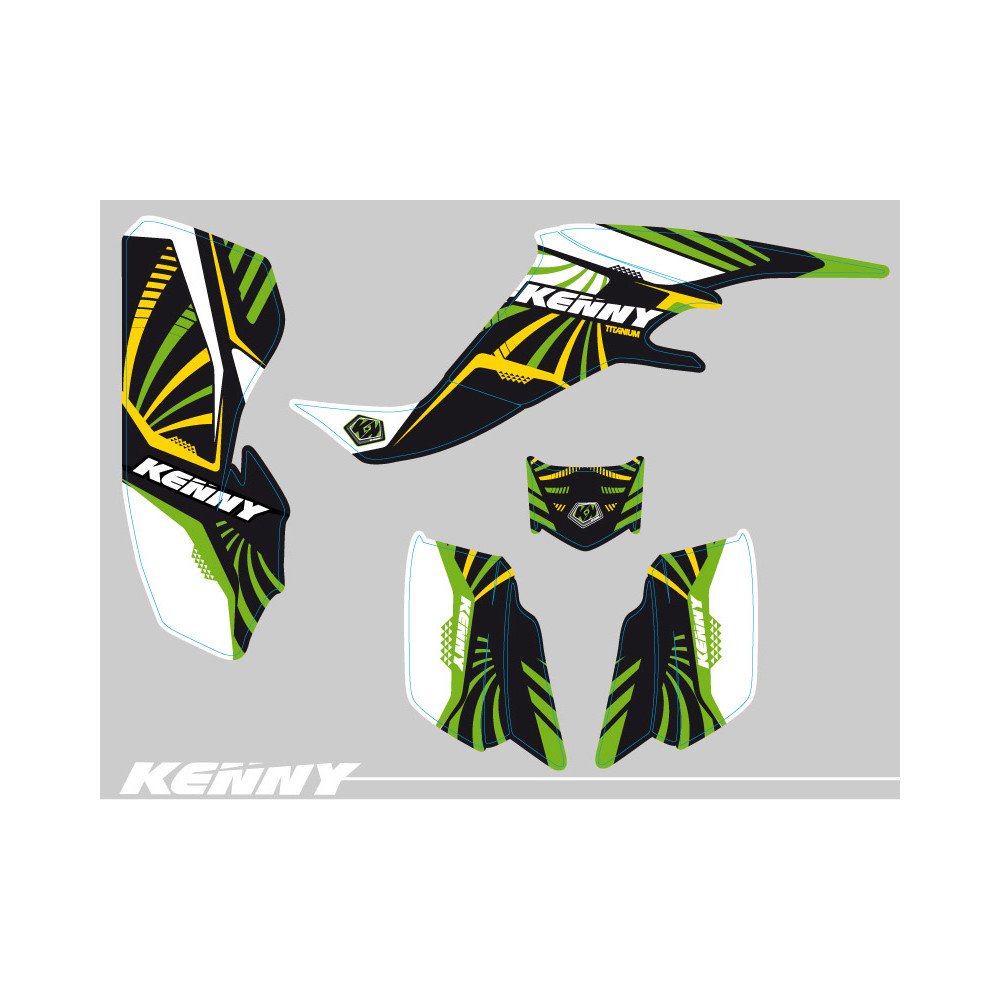 Kit Déco Quad Kenny Kawasaki 400 KFX (2004-2006)