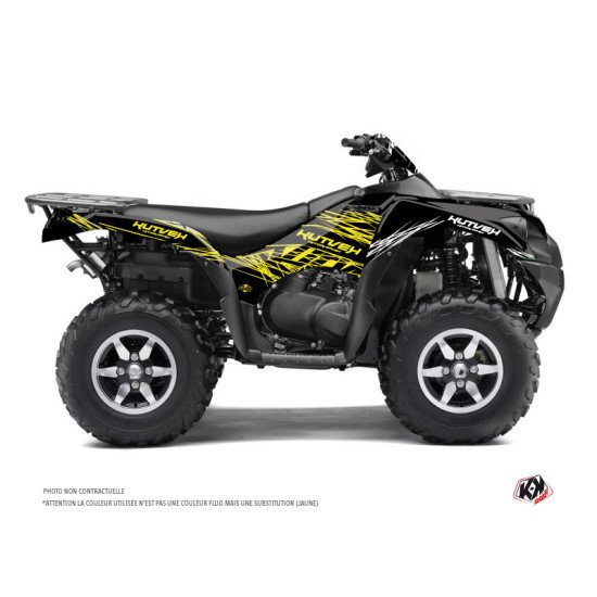 Kit Déco Quad Eraser Fluo Kawasaki 750 KVF Jaune (2012-2023)