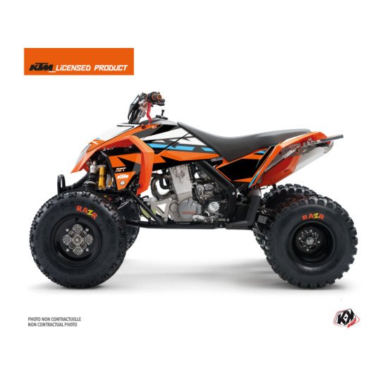 Kit Déco Quad Rift KTM 450-525 SX Orange Bleu (2009-2013)