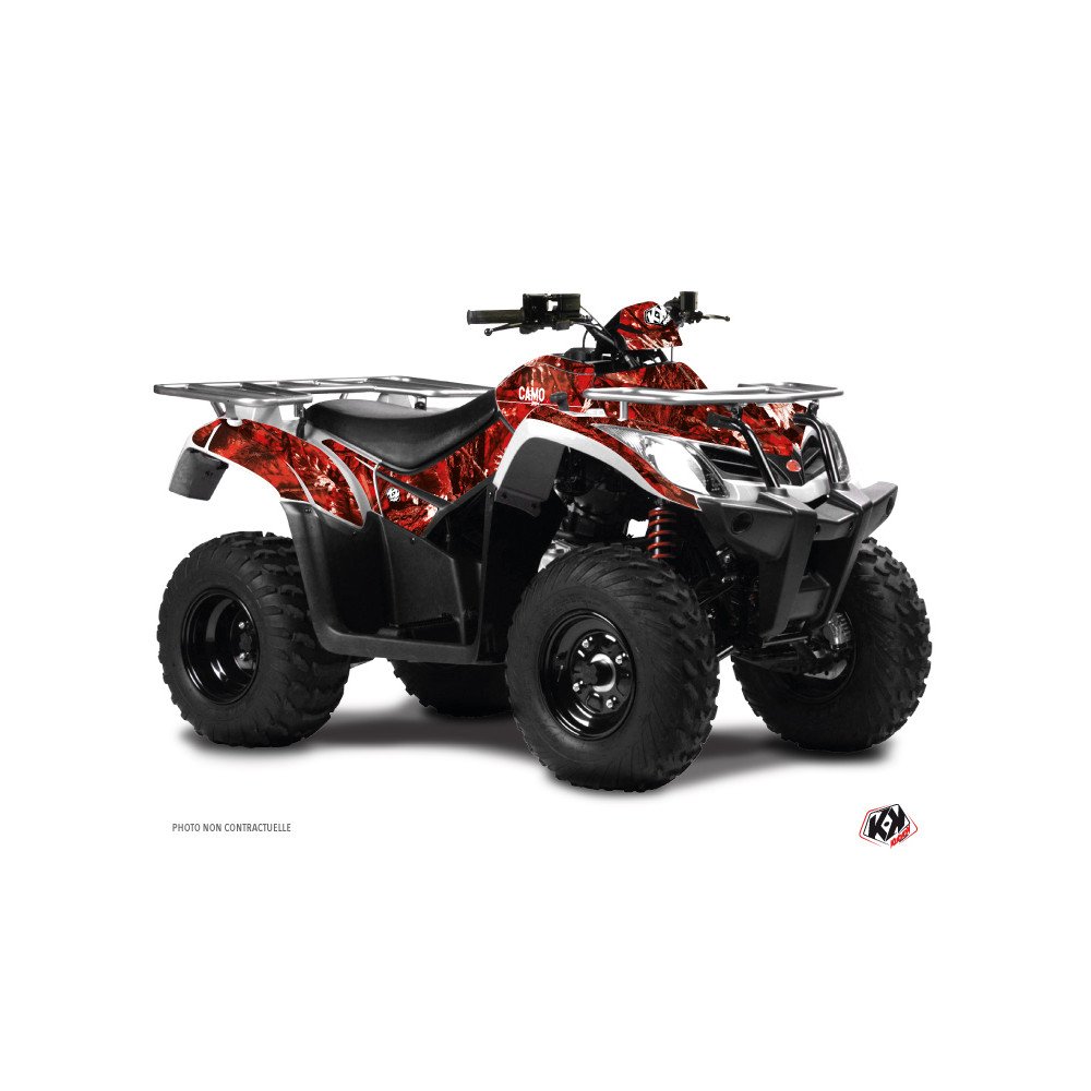 Kit Déco Quad Camo Kymco 300 MXU Rouge (2019-2023)
