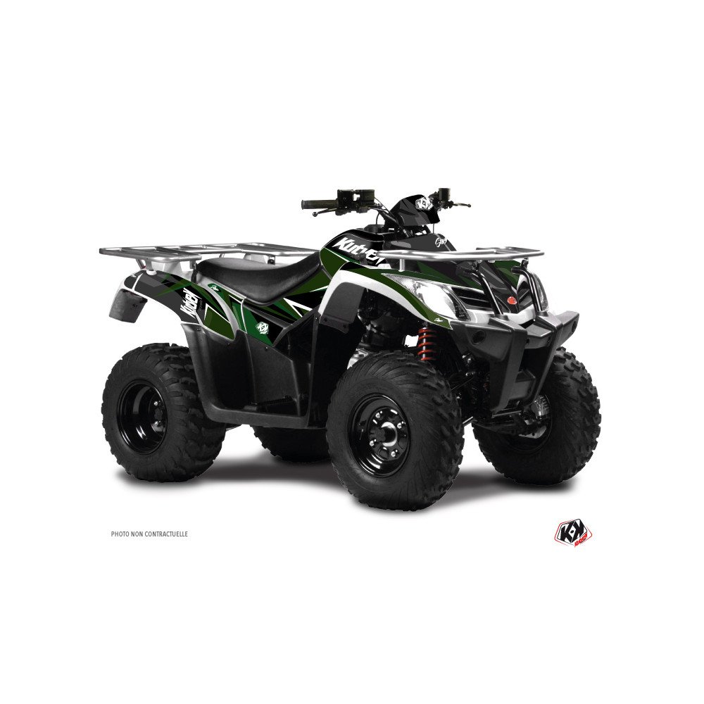 Kit Déco Quad Stage Kymco 400 MXU Noir Vert (2008-2017)