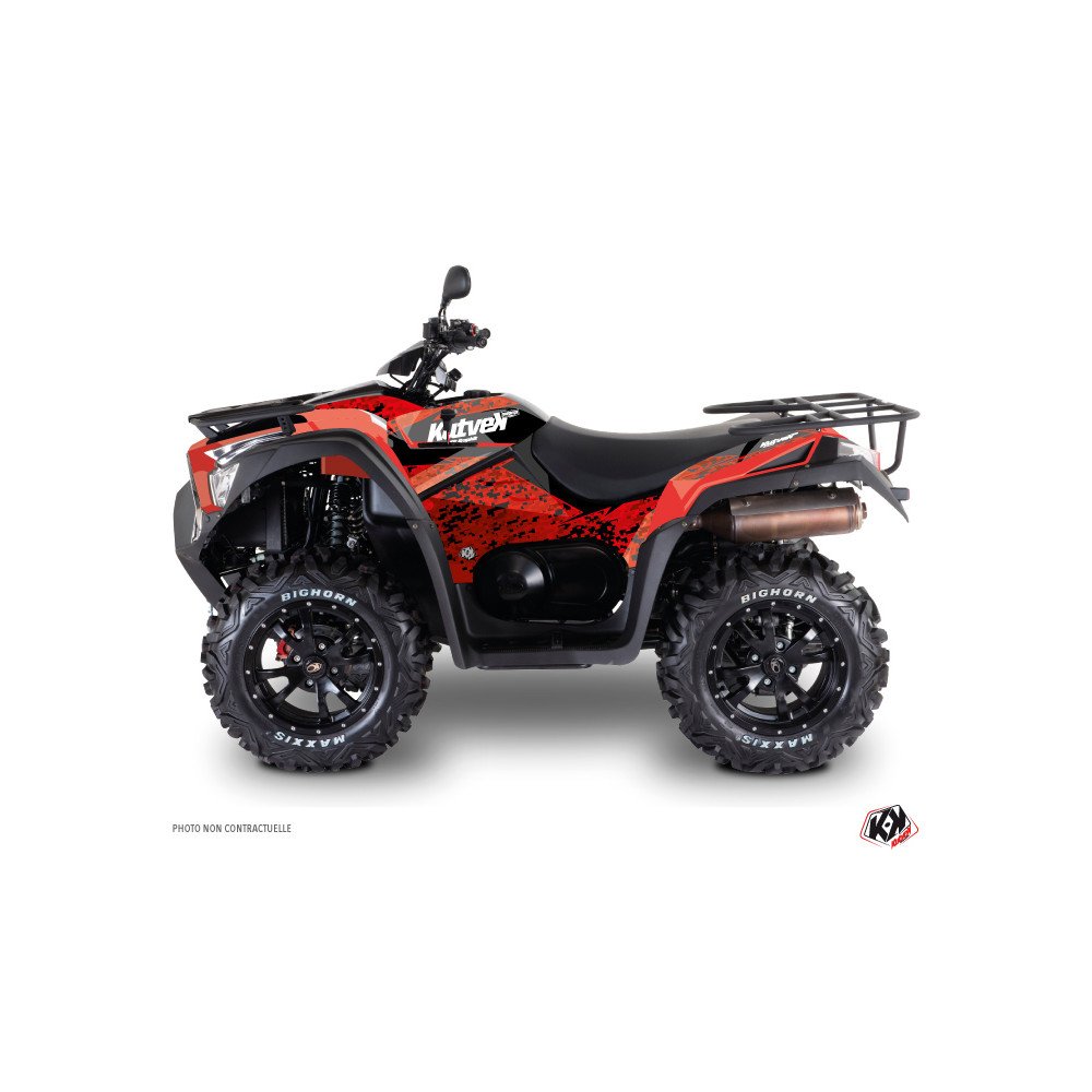 Kit Déco Quad Predator Kymco 550 MXU Rouge Noir (2012-2014)