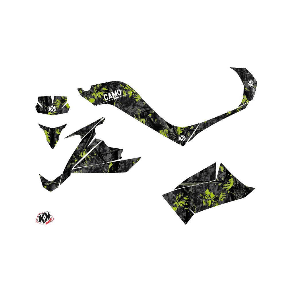 Kit Déco Quad Camo Kymco 90 MAXXER Noir Vert (2014-2017)