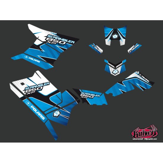 Kit Déco Quad Factory Polaris Scrambler 850-1000 XP Bleu (2015-2019)